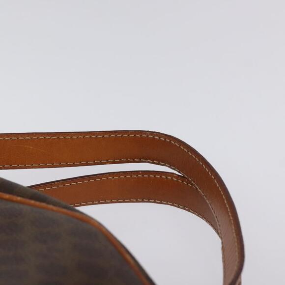 CELINE Macadam Canvas Hand Bag Pvc Leather Brown Gold - Picture 8 of 12